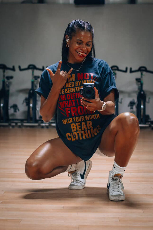 I Am Not Defined Women Oversized Premium T-shirt - Bearclothing