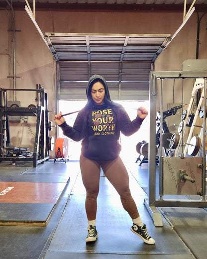 Unisex Rose Your Worth Hoodie - Bearclothing 