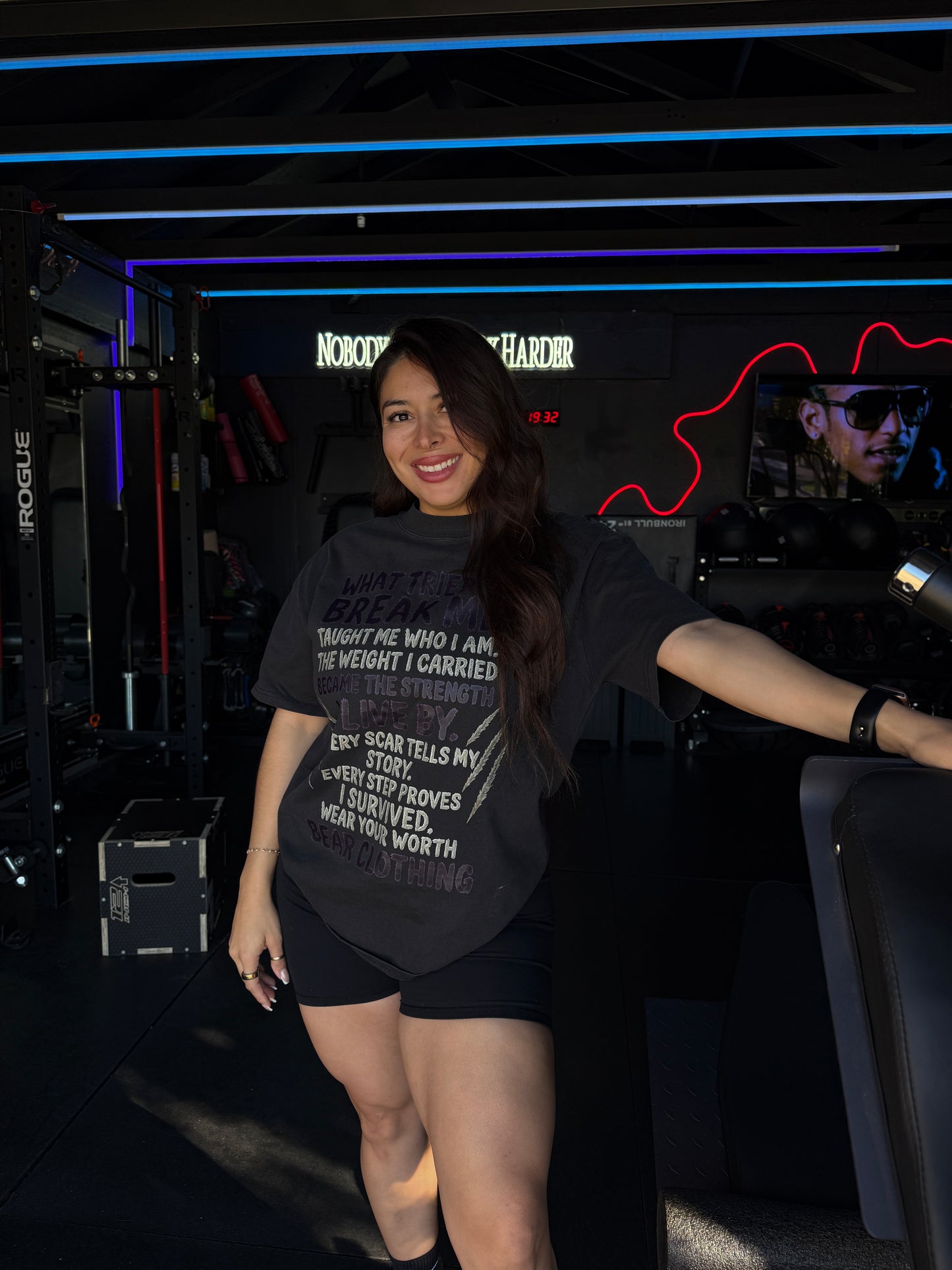 Women What Tried To Break Me Oversized faded t-shirt - Bearclothing 