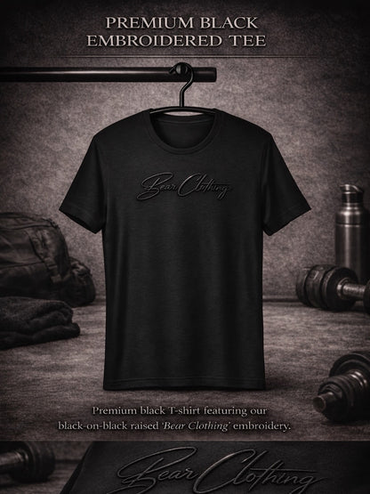 Blackout Embroidered Signature Unisex t-shirt - Bearclothing 