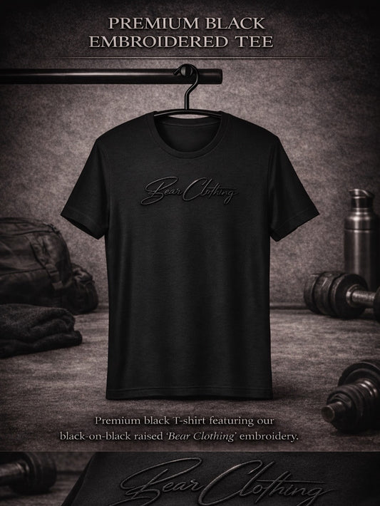 Blackout Embroidered Signature Unisex t-shirt - Bearclothing 
