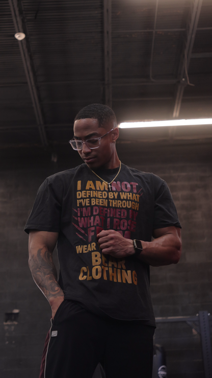 I Am Not  Defined Men Oversized  Premium T-shirt - Bearclothing 