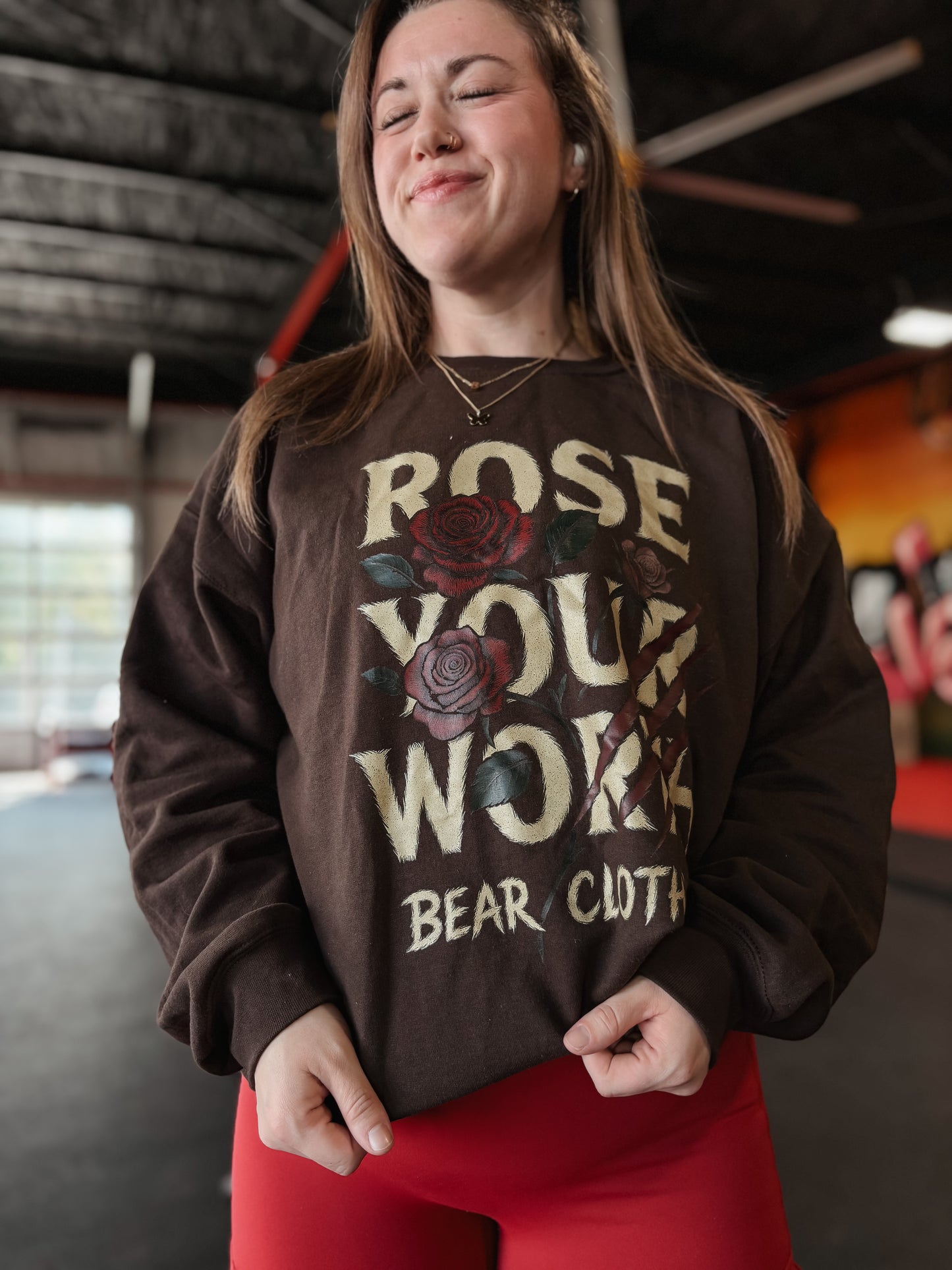 Unisex Rose Your Worth Sweatshirt - Bearclothing 