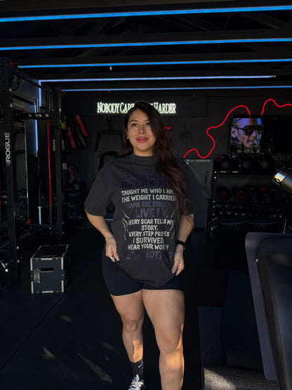 Women What Tried To Break Me Oversized faded t-shirt - Bearclothing 