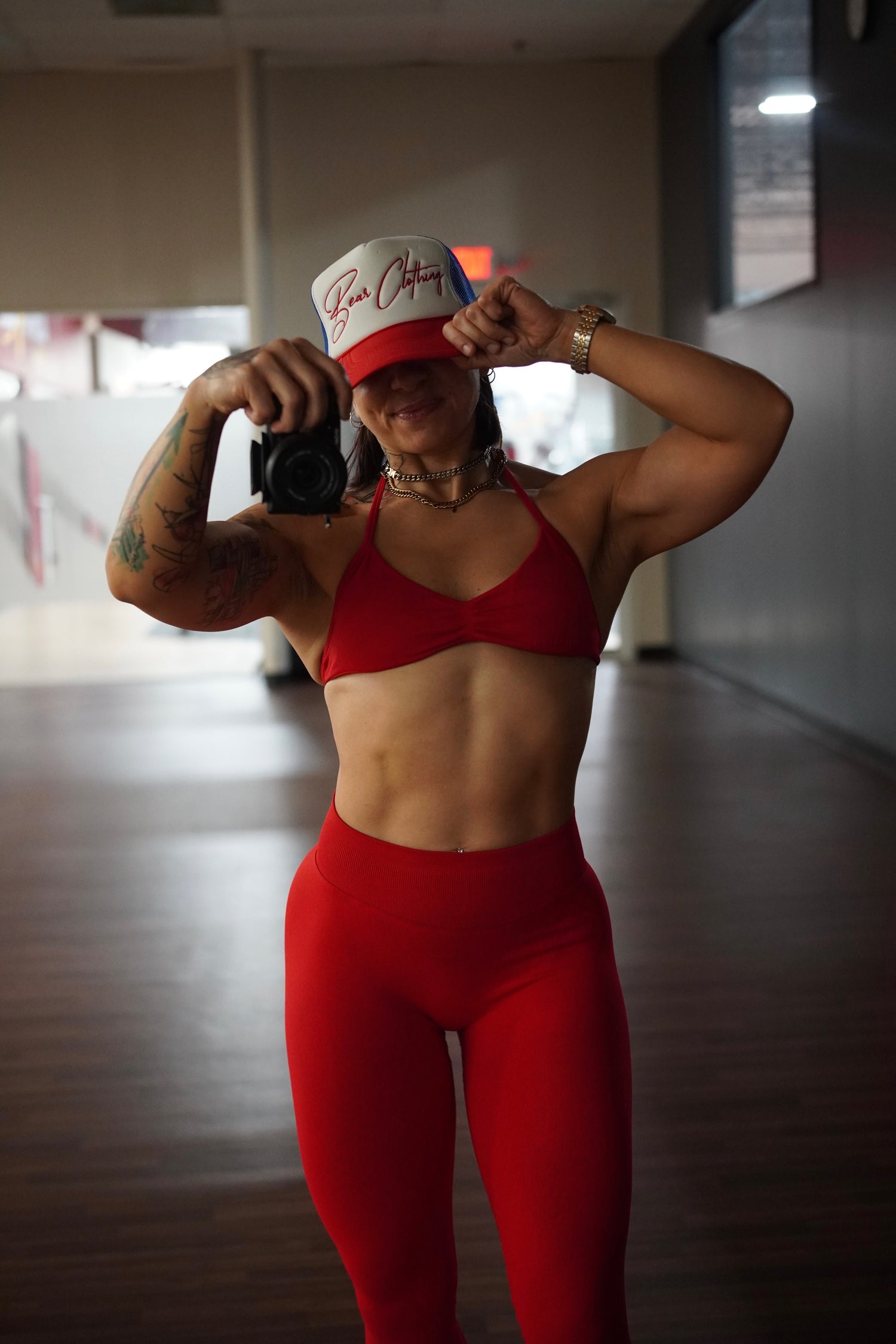 Signature Red Foam trucker hat - Bearclothing 