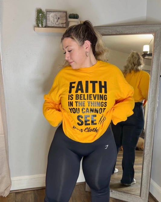Unisex Faith Is Believing Sweatshirt - Bearclothing 