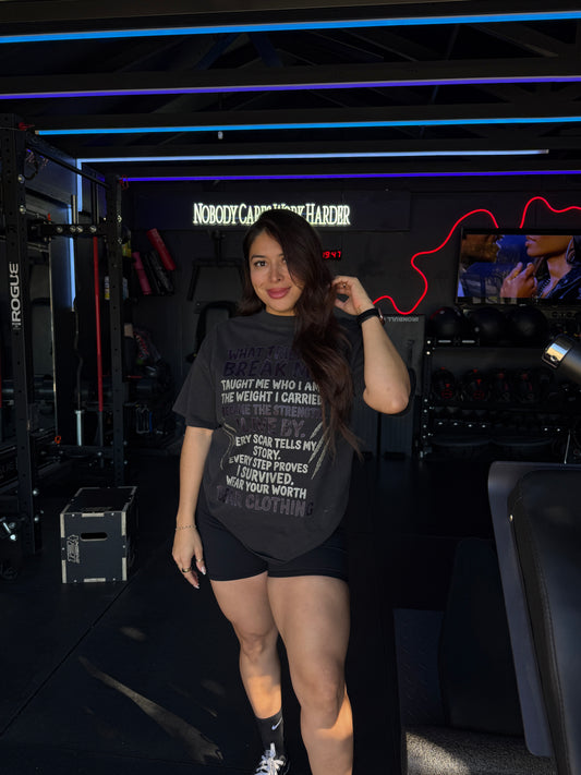 Women What Tried To Break Me Oversized faded t-shirt - Bearclothing 