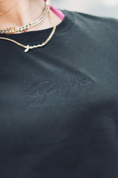 Blackout  Embroidered  crop top - Bearclothing 