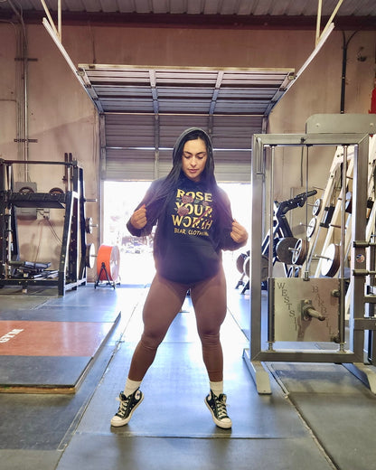 Unisex Rose Your Worth Hoodie