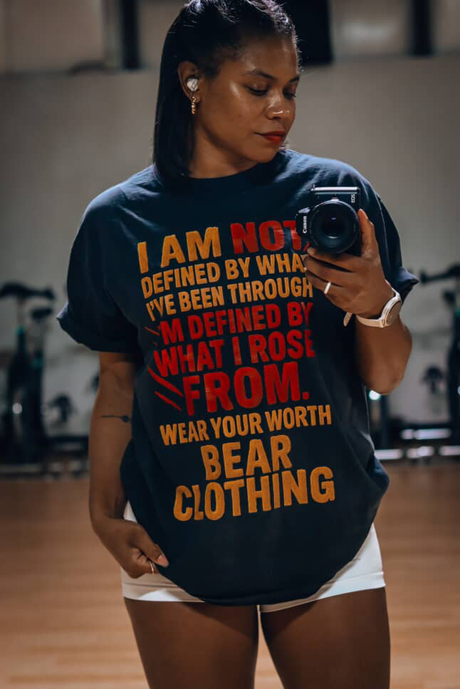 I Am Not Defined Women Oversized Premium T-shirt - Bearclothing 